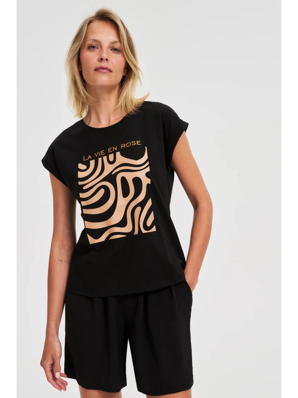 Moodo Moodo női póló - fekete