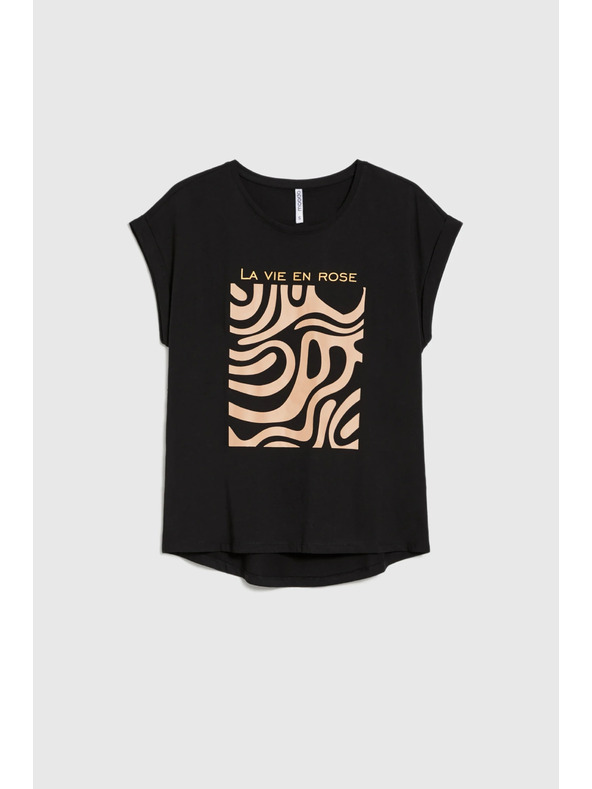 Moodo Moodo női póló - fekete