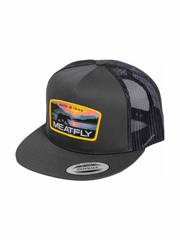 Meatfly Meatfly baseball sapka Thunderbolt Trucker Yellow Alaska / Charcoal | Szürke |