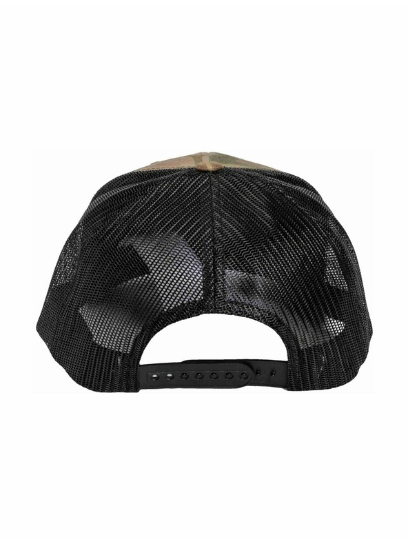 Meatfly Meatfly baseball sapka MF Logo Trucker Black / Multicam | Fekete