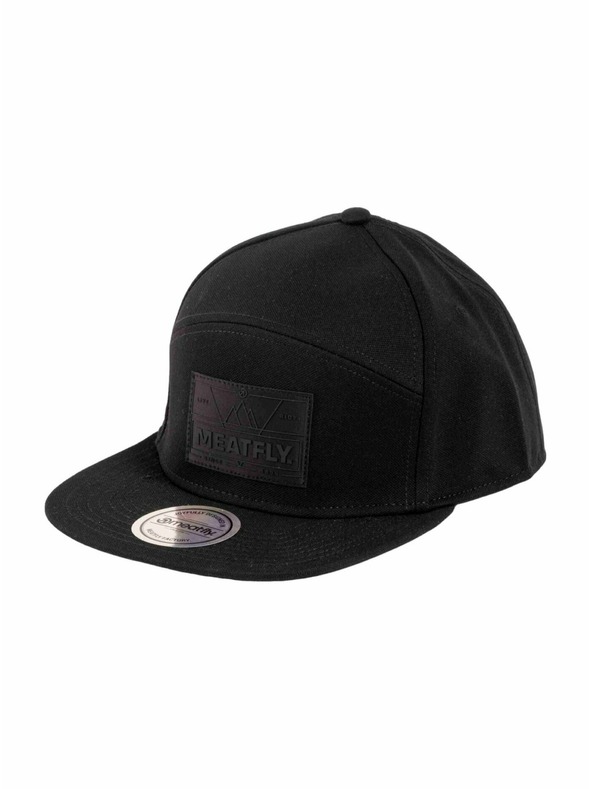 Meatfly Meatfly baseball sapka Yuto 6 Panel Snapback Black Live | Fekete |