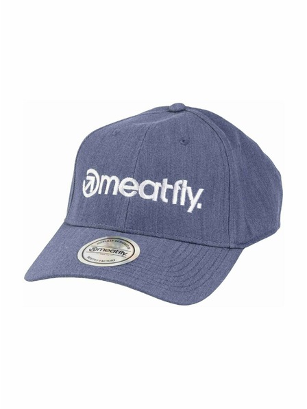 Meatfly Meatfly baseball sapka Gaten Flexfit Blue / White Logo | Fehér | Méret