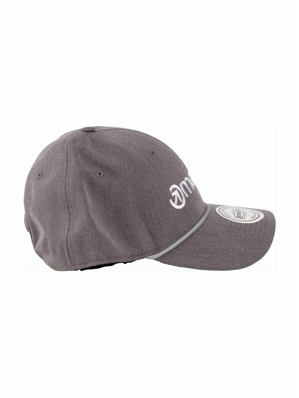 Meatfly Meatfly baseball sapka Gaten Flexfit Grey / White Logo | Szürke | Méret