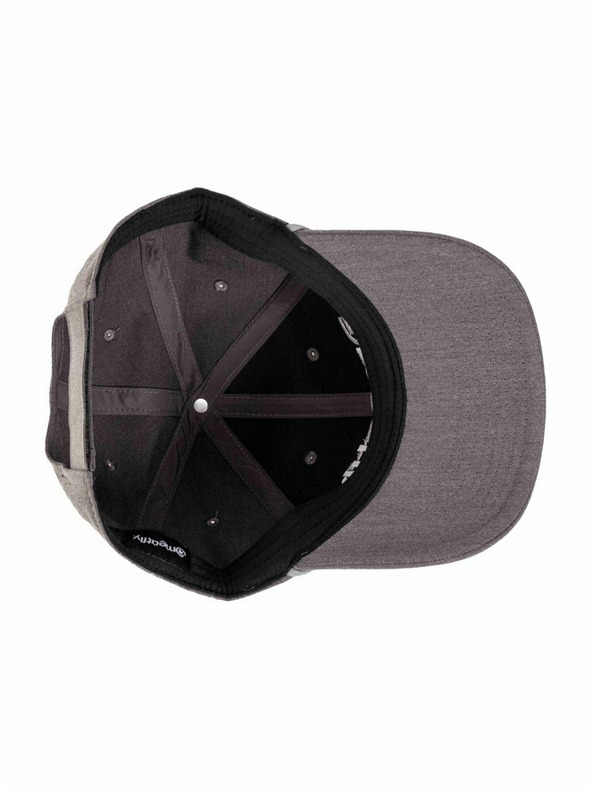 Meatfly Meatfly baseball sapka Gaten Flexfit Grey / White Logo | Szürke | Méret