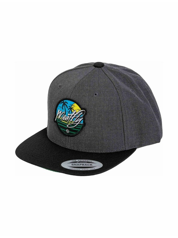 Meatfly Meatfly baseball sapka Flanker Snapback Beach / Charcoal / Black | Fekete