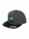 Meatfly Meatfly baseball sapka Flanker Snapback Beach / Charcoal / Black | Fekete