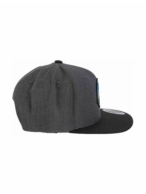 Meatfly Meatfly baseball sapka Flanker Snapback Beach / Charcoal / Black | Fekete