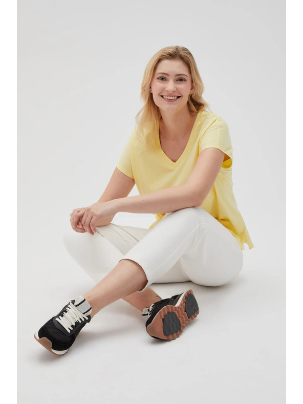 Moodo Moodo női póló – világossárga