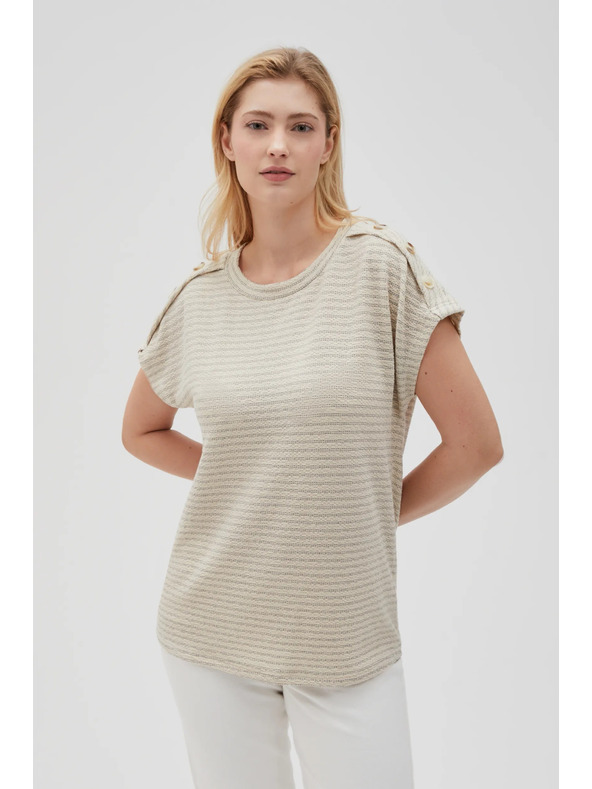 Moodo Moodo női póló - világos bézs