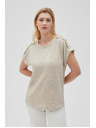 Moodo Moodo női póló - világos bézs