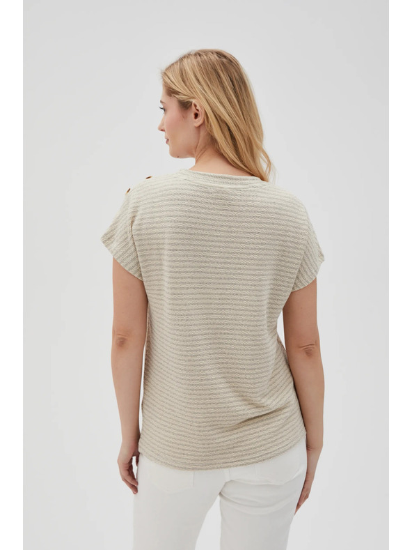 Moodo Moodo női póló - világos bézs