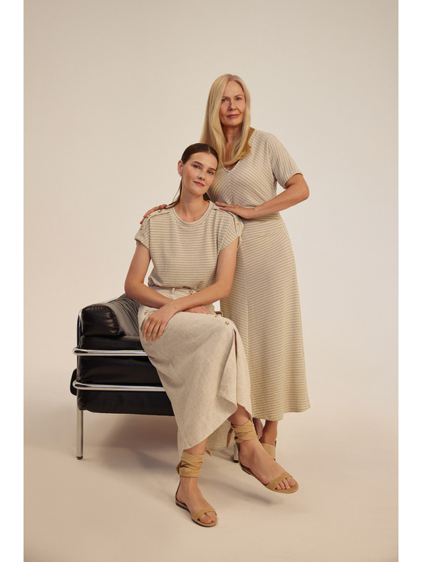 Moodo Moodo női póló - világos bézs