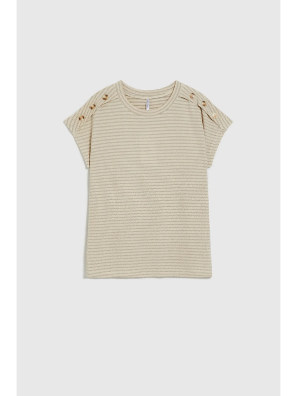 Moodo Moodo női póló - világos bézs