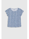 Moodo Kék-fehér mintás póló