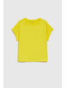 Moodo Moodo pamut női póló – sárga
