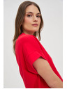 Moodo Moodo pamut női póló – piros