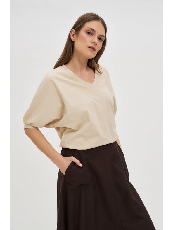 Moodo Moodo női póló luftballonos ujjakkal