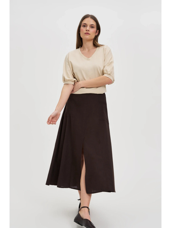 Moodo Moodo női póló luftballonos ujjakkal