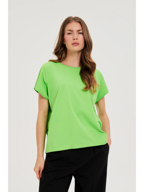 Moodo Moodo pamut női póló – világoszöld