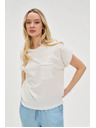 Moodo Női felső zsebbel - fehér