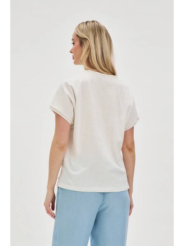 Moodo Női felső zsebbel - fehér