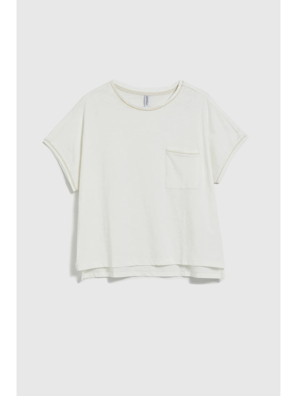 Moodo Női felső zsebbel - fehér