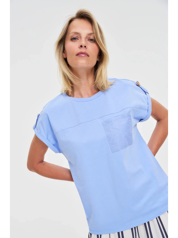 Moodo Moodo női póló – világoskék