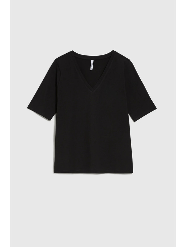 Moodo Fekete alapvető felső 3/4 ujjal Moodo