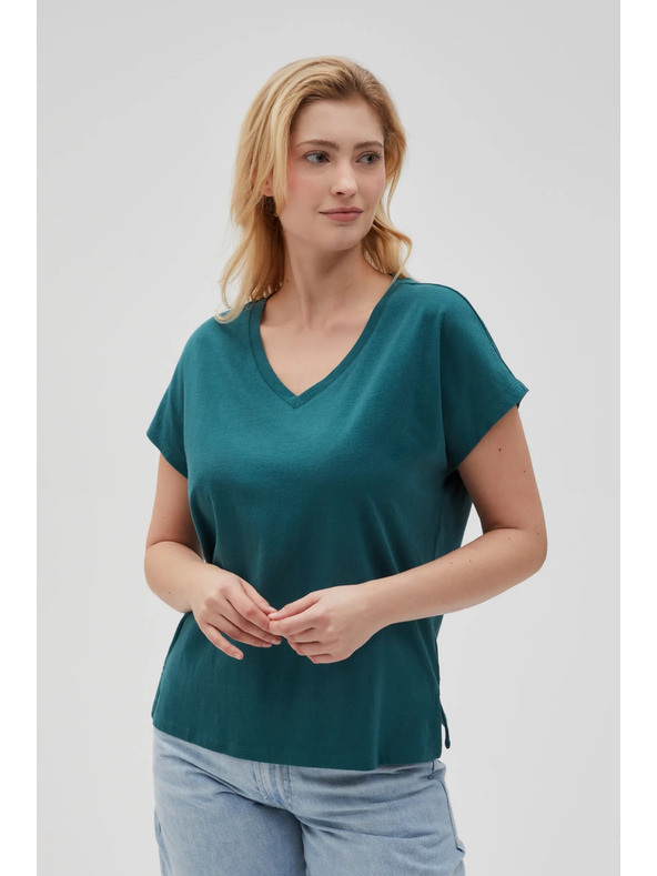 Moodo Moodo női póló – benzinkék