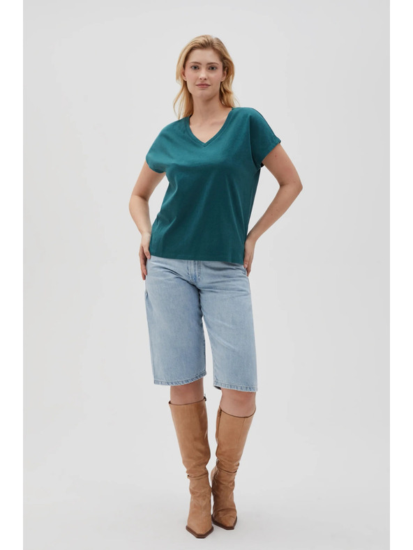 Moodo Moodo női póló – benzinkék