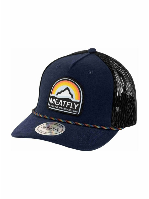 Meatfly Meatfly baseball sapka Hawkye Trucker Navy Blue Rainbow | Kék |
