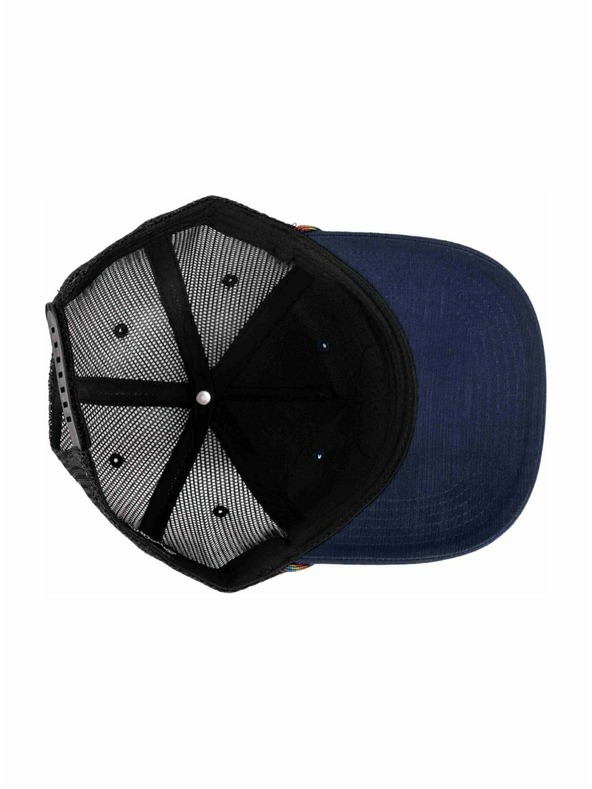 Meatfly Meatfly baseball sapka Hawkye Trucker Navy Blue Rainbow | Kék |