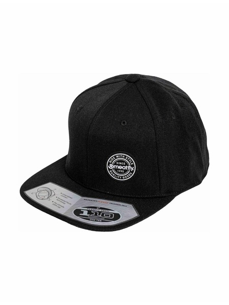 Meatfly Meatfly baseball sapka Gruman Premium Snapback White Round / Black | Fekete