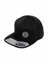 Meatfly Meatfly baseball sapka Gruman Premium Snapback White Round / Black | Fekete
