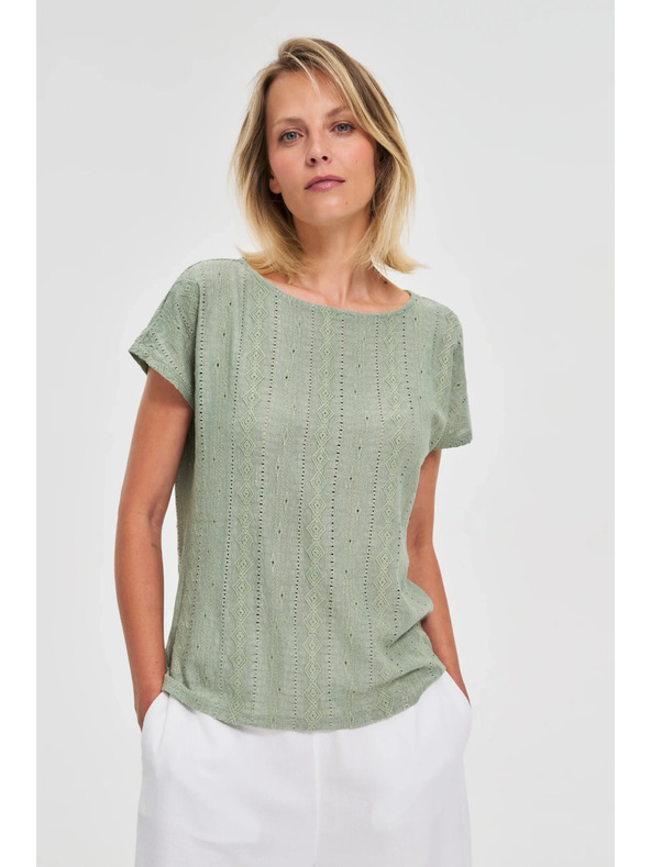 Moodo Moodo női póló - olívazöld