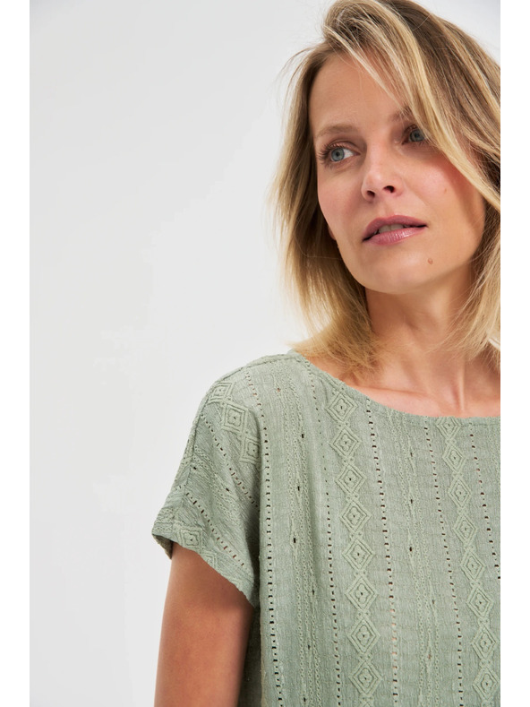 Moodo Moodo női póló - olívazöld