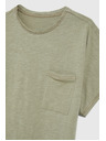 Moodo Moodo női felső zsebbel - olívazöld