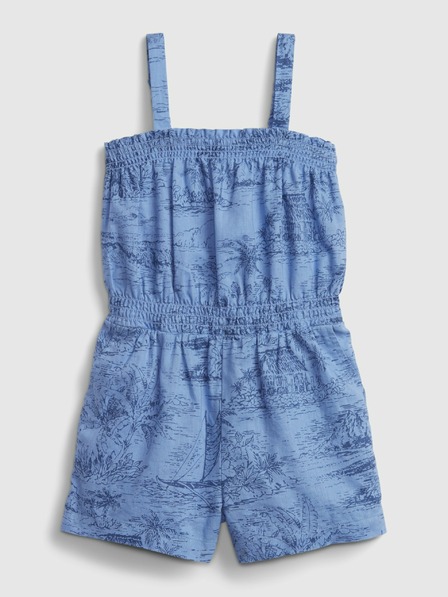 GAP Baby len mintás overall GAP