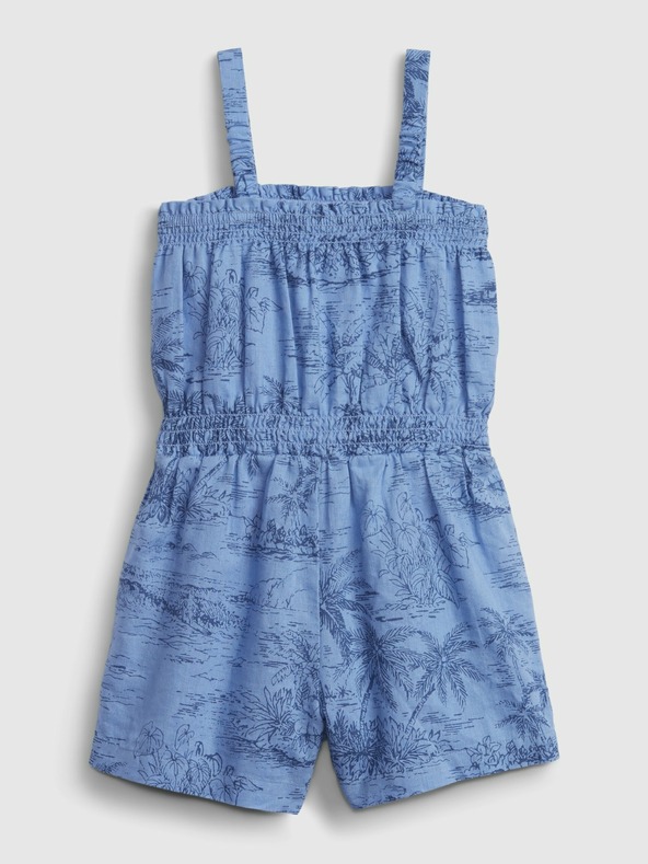 GAP Baby len mintás overall GAP