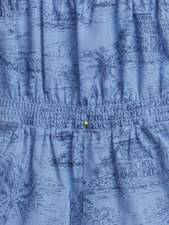 GAP Baby len mintás overall GAP