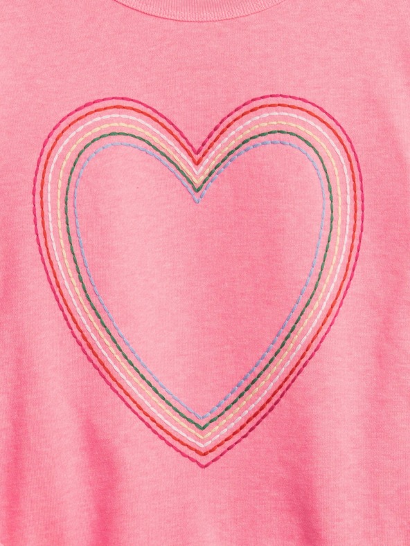 GAP Gyerek pulóver szív mintával GAP