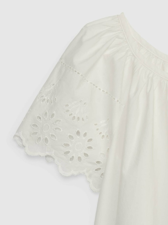 GAP Gyerek madeirával díszített top GAP