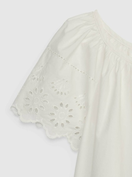 GAP Gyerek madeirával díszített top GAP