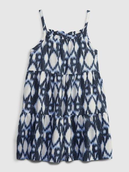 GAP Baby len mintás ruha GAP