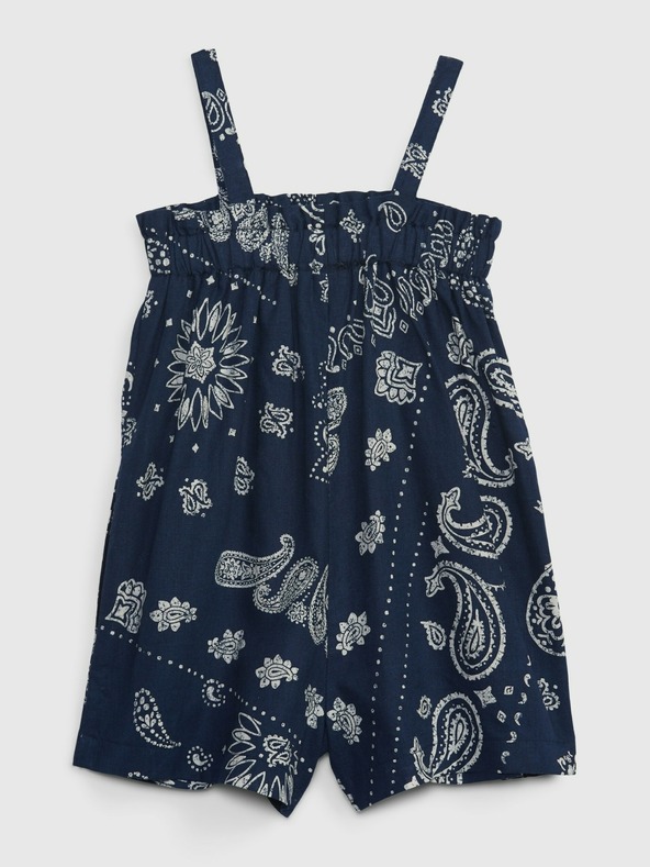GAP Baby len mintás overall GAP
