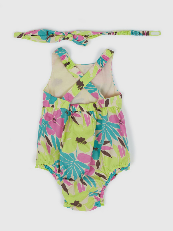 GAP Baby virágmintás body fejpánttal GAP