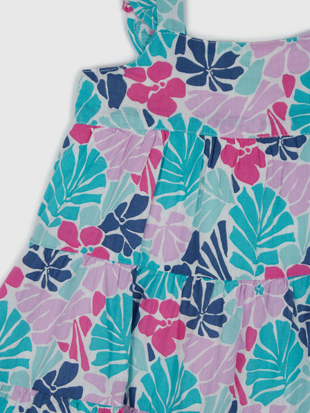 GAP Baby virágmintás ruha fejpánttal GAP