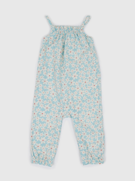 GAP Baby len virágmintás overall GAP
