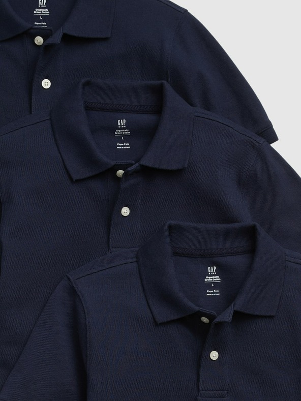 GAP Gyerek polo pólók egyenruha organic, 3 db GAP