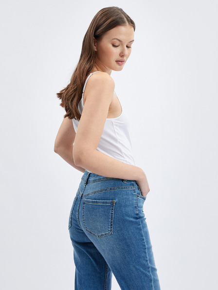 Orsay ORSAY sötétkék straight fit női farmer